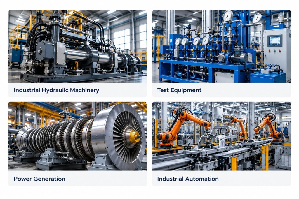 Industrial Hydraulic Machinery for MOOG Servo Valve Applications