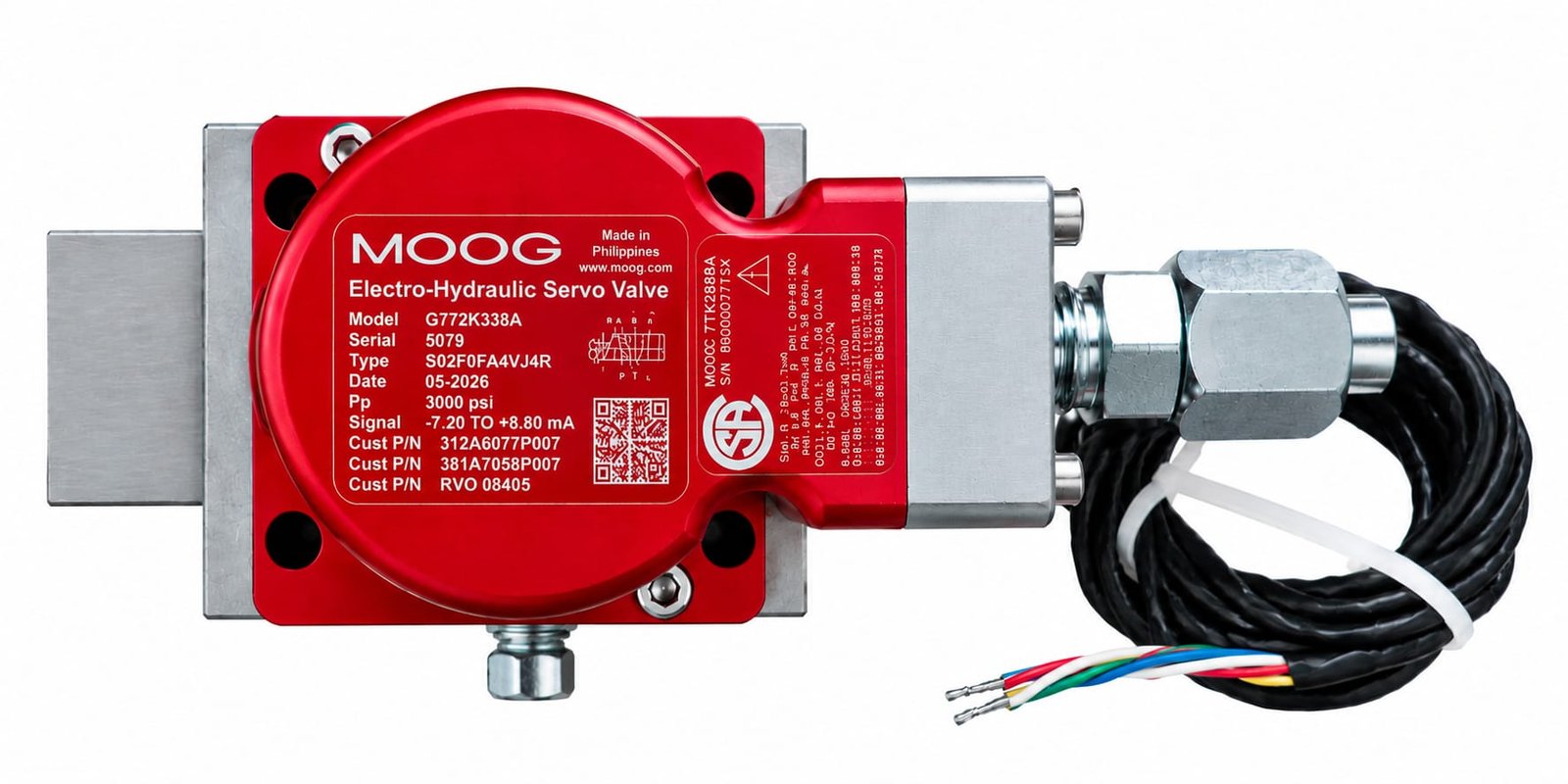 MOOG G772K338A Servo Valve Replacement for G772K620A