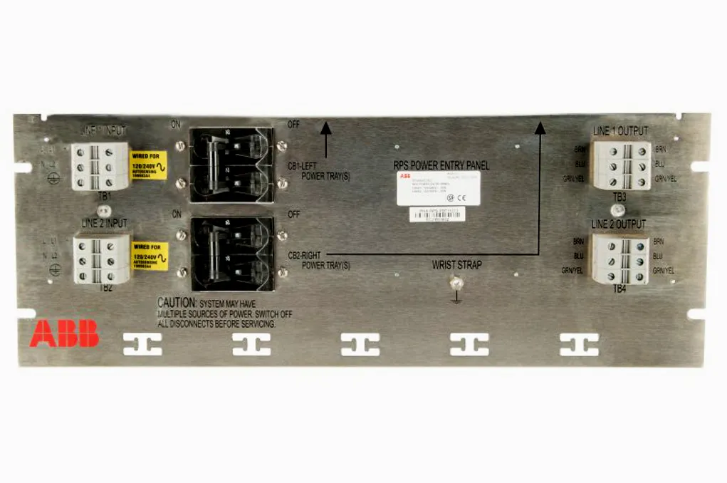 ABB MPS III Dual Chassis Power Entry Panel