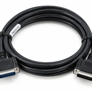 ABB TK212-1.5 industrial cable assembly with black coiled cable and two multi-pin connectors on white background