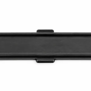 ABB 6638748A1 rear cover industrial automation replacement part, black rectangular cover on white background
