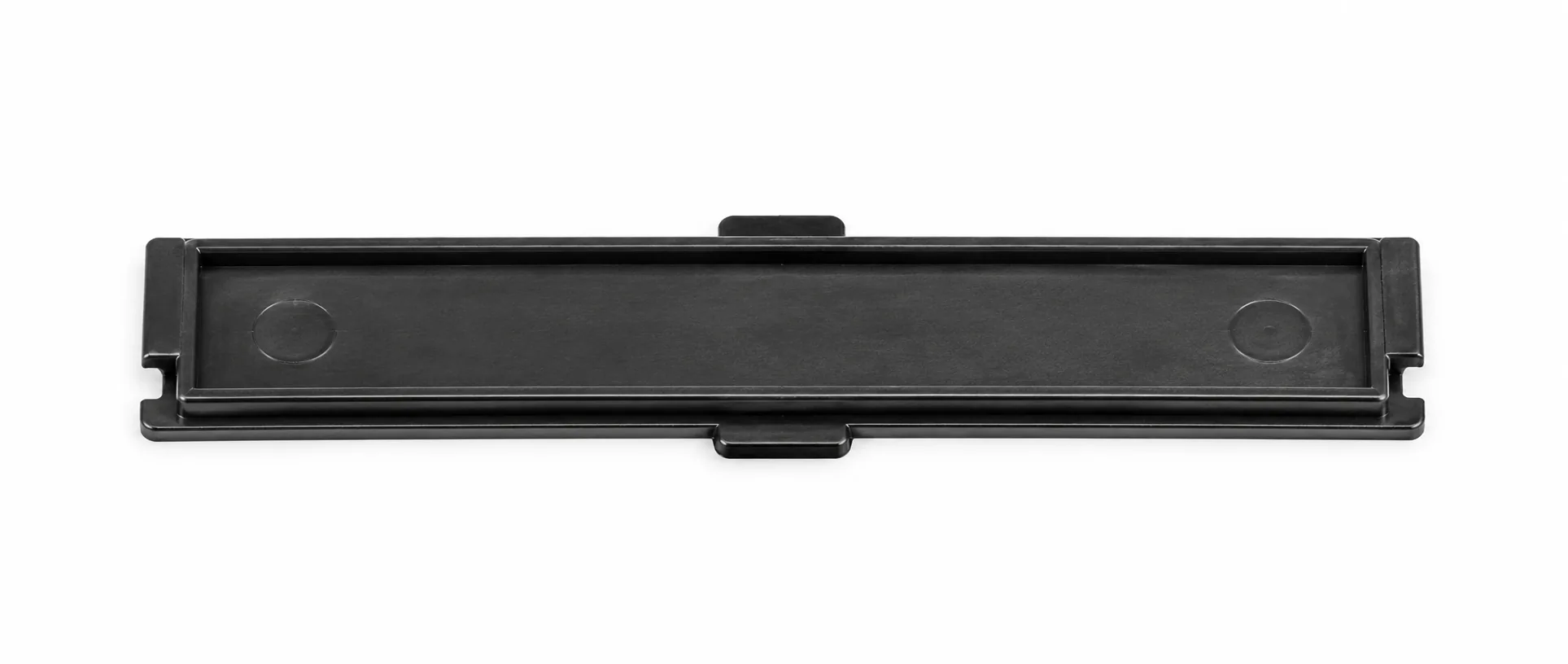 ABB 6638748A1 rear cover industrial automation replacement part, black rectangular cover on white background