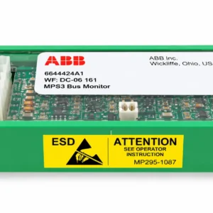ABB 6644424A1 Power Monitoring Module and 1948506C8 Bus Bar with 6642626 IEMMU21/22 Backplane Series Overview