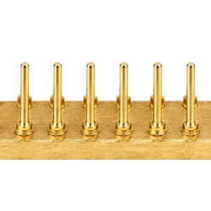 ABB DIPSHUNT Jumper Shunt Connector product illustration with gold-colored contact pins on white background