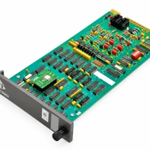 ABB IMDSM04 Pulse Input Module with green circuit board and gray front panel on white background