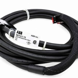ABB NKTU11-15 Cable – illustrative black industrial cable assembly with connectors on white background