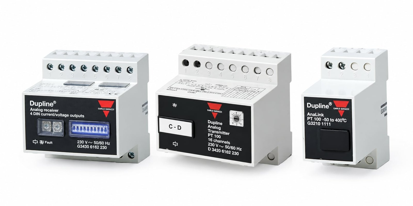 Carlo Gavazzi Dupline Analog I/O Modules for fieldbus automation