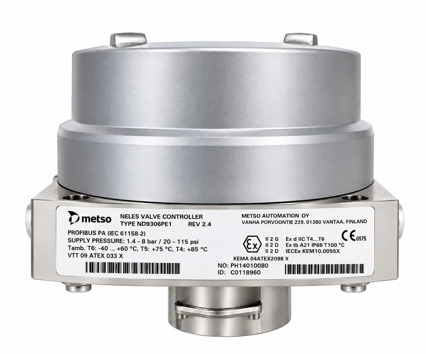 VALMET ND9306PE PROFIBUS PA Stainless Steel Ex d High Capacity Valve Controller